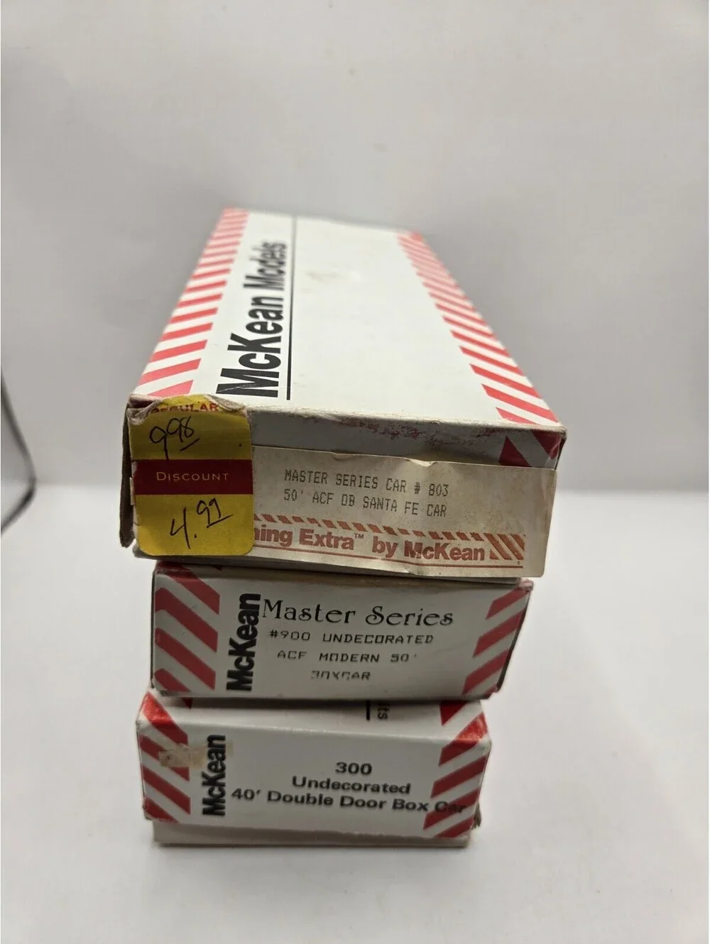 Lot of 3 McKean Models HO Scale Box Car Kits Master Series 300 803 900